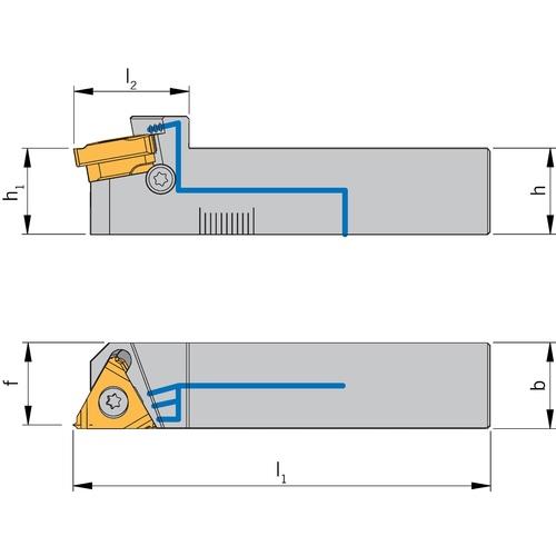 Toolholder external threading AL 20-3-L-IK-UN