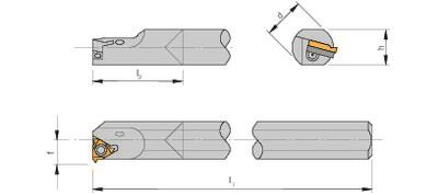 Solid carbide boring bar