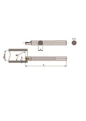 Solid carbide boring bar