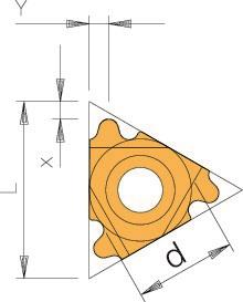 ARNO Plaquettes de filetage 16ER-V-RD405/6 AM7C