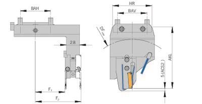ARNO Abstechhalter HBSA-65-63-120-L-ACS