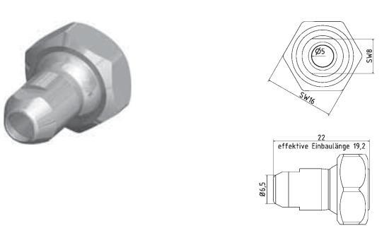 Hirt-Line Düse gerade Bohrung Ø 5.0 mm