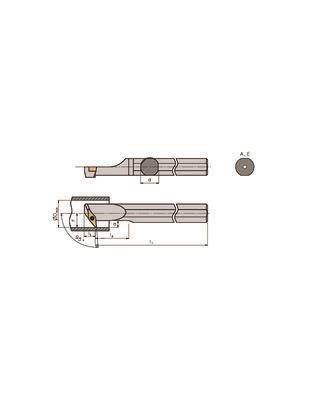 Solid carbide boring bar