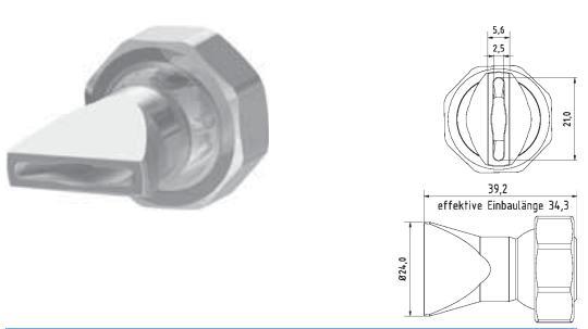 Hirt-Line Flachdüse Schlitzbreite 20 x 2.5 mm