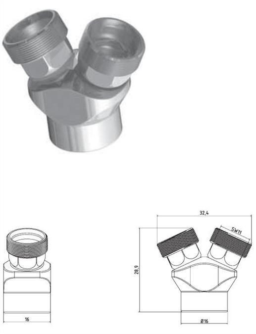 Hirt-Line Y-Stück 50°