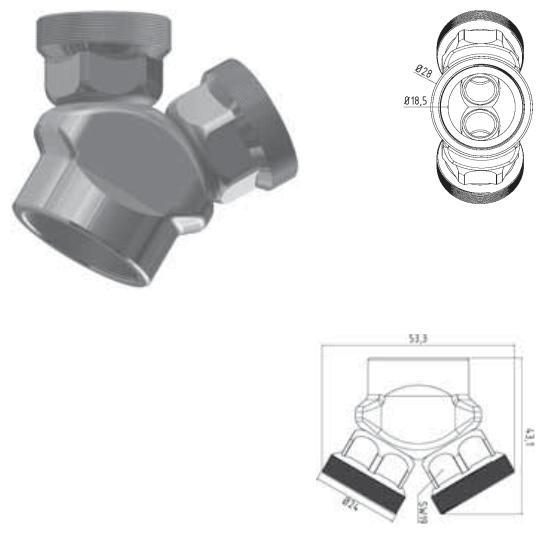 Hirt-Line Y-Stück 50°