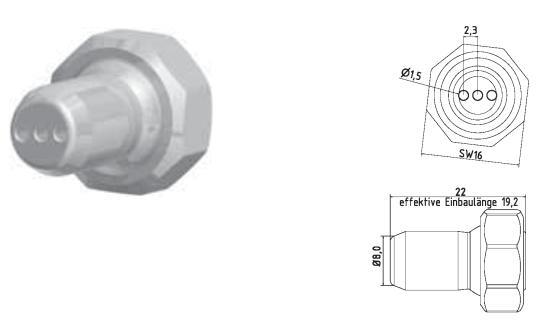 Hirt-Line Düse gerade Bohrungen 3x Ø 1.6mm