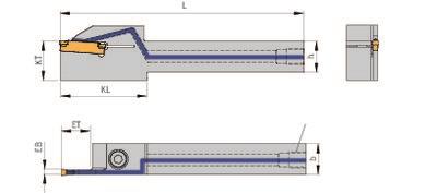 Parting off holder