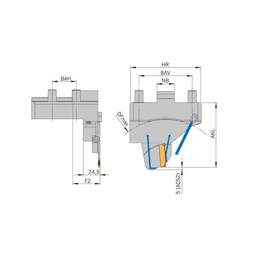 ARNO Outil CMZ avec IC HCMZ-35-76-R-ACS