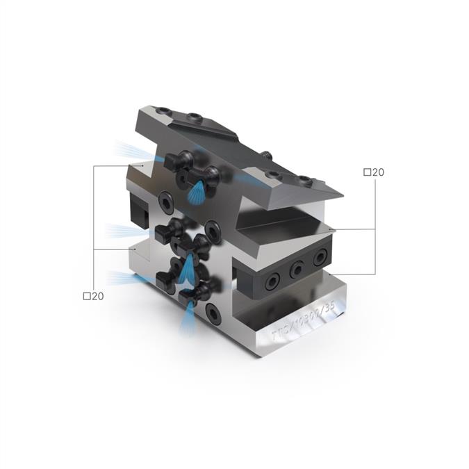 Porte-outil pour quatre outils extérieurs 20x20