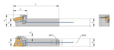 AFC-Toolholder external threading with IK