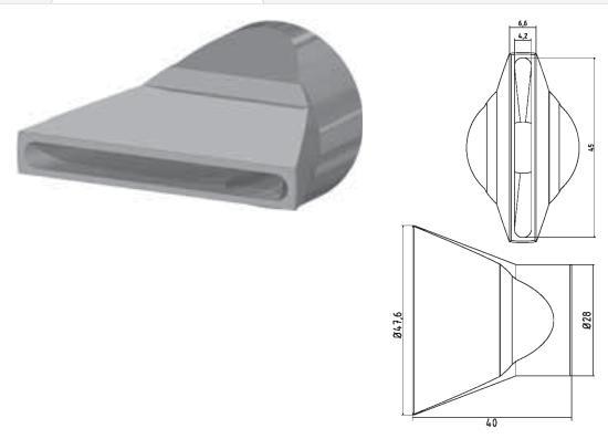 Hirt-Line Flachdüse Schlitzbreite 45 x 4.0 mm