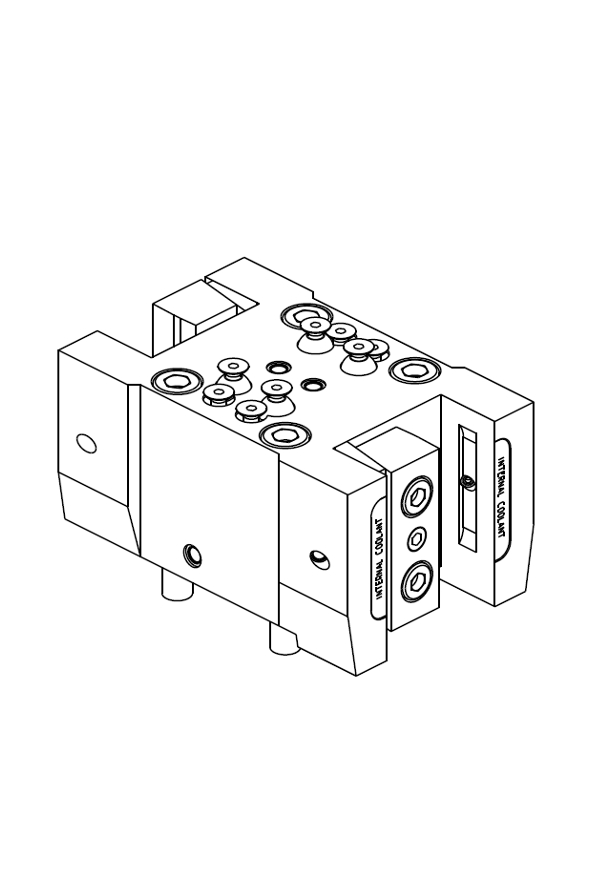 M.T. extérieur double QD=25mm arros. int/ex