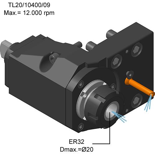 Radial Driven Tool Holder 12.000 rpm