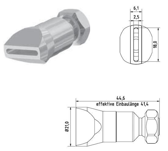 Hirt-Line Flachdüse Breit mit Schlitz 18 x 2.5 mm