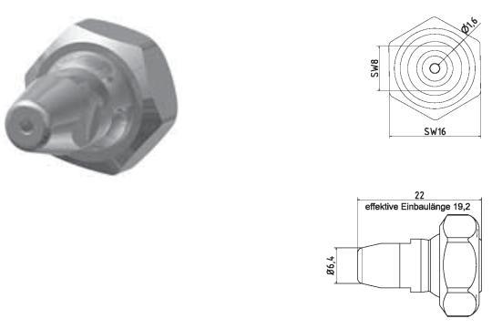 Hirt-Line Düse gerade Bohrung Ø 1.6 mm