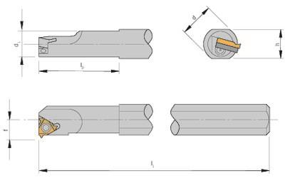 Toolholder internal threading