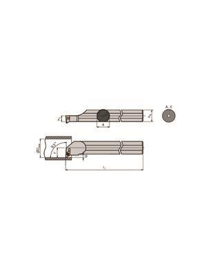 Solid carbide boring bar