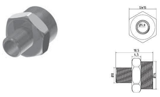 Hirt-Line Adapterstück M8x1
