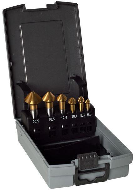 Countersinks-Set in case HSS 90° TiN