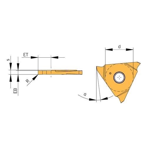 ATS-Grooving inserts TE14F-100-6501EL-GA AP5020